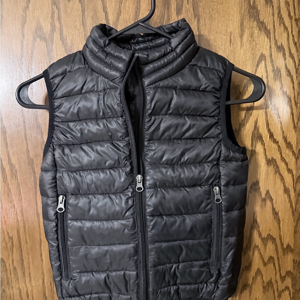 Kids Black Puffer Vest
